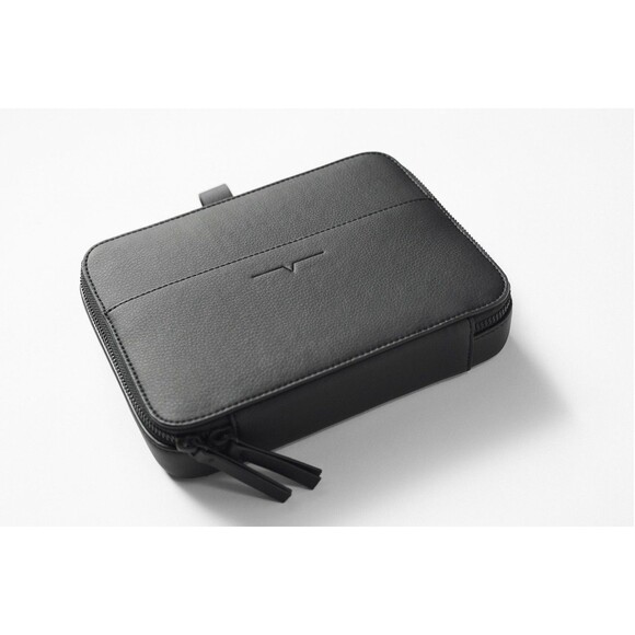 Von Holzhausen Watch Band Portfolio for Apple Zipper Case Leather Black - Picture 1 of 15